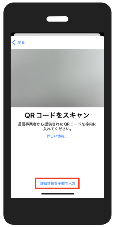 詳細情報を手動で入力